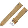 Generic EDVTK35 Cinturini For Orologi In Pelle Scamosciata 18mm 20mm Beige Verde Blu Cuciti A Mano Uomo Donna Cinturino Orologio Sgancio Rapido