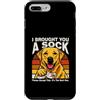 Funny Labrador Retriever Dog Sock Humor Custodia per iPhone 7 Plus/8 Plus Ti ho portato un cane calzino, per favore, accettalo