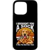 Dog Lover Owner Gifts Custodia per iPhone 15 Pro Max Ti ho portato un calzino, era il migliore che avevo, cane