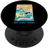 Funny Family Vintage Outfit Gulf Shores Alabama Divertente Shark Beach Vacanza Retro PopSockets PopGrip Adesivo