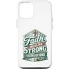 Christianity Faith Prayer Motivational Q Custodia per iPhone 12/12 Pro Divertente Cristiano Gesù Operaio edile