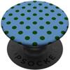 Classic Polka Dot Pattern Vintage Design Estetica carina vintage a pois blu e verde PopSockets PopGrip Adesivo
