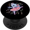Freddy Koala Prima Ballerina Koala I Ballet Fun I Dancer PopSockets PopGrip Adesivo