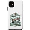 Christianity Faith Prayer Motivational Q Custodia per iPhone 11 Divertente Cristiano Gesù Operaio edile