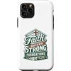 Christianity Faith Prayer Motivational Q Custodia per iPhone 11 Pro Divertente Cristiano Gesù Operaio edile