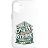 Christianity Faith Prayer Motivational Q Custodia per iPhone 16 Plus Divertente Cristiano Gesù Operaio edile