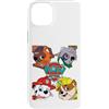 Paw Patrol Custodia per iPhone 14 Plus Paw Patrol Faces In Quattro Angoli