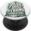 Christianity Faith Prayer Motivational Q Divertente Cristiano Gesù Operaio edile PopSockets PopGrip Adesivo