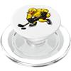 Comic Hockey Duck Sports Illustrations Cool Muscolare Cartoon Hockey Duck Design PopSockets PopGrip per MagSafe