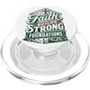 Christianity Faith Prayer Motivational Q Divertente Cristiano Gesù Operaio edile PopSockets PopGrip per MagSafe