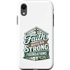 Christianity Faith Prayer Motivational Q Custodia per iPhone XR Divertente Cristiano Gesù Operaio edile