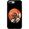 Vintage Dinosaur T-Rex Aesthetic Japanes Custodia per iPhone 7 Plus/8 Plus Arte minimalista giapponese anni '70 Retro Space T Rex Tyrannosaurus