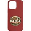 Awesome Vintage Style Designs Custodia per iPhone 15 Pro Max Old Mill Trading Co - Spilla vintage in legno e attrezzi