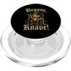 Funny Medieval King Frog Renaissance Fai Begone Fante Rana Rana Rinascimento Medievale PopSockets PopGrip per MagSafe