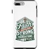 Christianity Faith Prayer Motivational Q Custodia per iPhone 7 Plus/8 Plus Divertente Cristiano Gesù Operaio edile