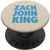 Zach John King Logo Zach John King Blu PopSockets PopGrip Adesivo