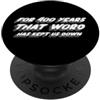 Watch TV Movies & Books on Radio Compute Per 400 anni quella parola ci ha tenuto giù | Tropic PopSockets PopGrip Adesivo