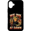 Frog Tattoo Punk Culture Custodia per iPhone 16 Plus Tatuaggio Wenk At Dawn Vintage Frog Punk