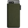 Adore June Classic Verde-Oliva Custodia Compatibile con Samsung Galaxy S20 Ultra, Tessuto Resistente con Display di Pulizia Effetto