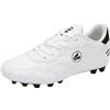 JAKO J-SFG Signature, Scarpe da Calcio Unisex-Bambini, White Jet Black, 28 EU