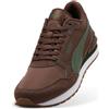 PUMA Sneakers ST Runner v4 in Nylon Unisex 44, Chestnut Brown Moss Veil White Gum Green
