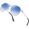 Joopin Occhiali da Sole da Donna Uomo Pilota Goccia Polarizzati UV400