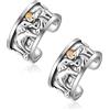 CHIC & ARTSY Orecchini Ear Cuff Orecchini in argento Cuff Wrap Orecchini con cartilagine Piccoli orecchini a clip non forati Gioielli per donne