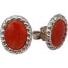 Sicilia Bedda - Orecchini in Corallo Rosso del Mediterraneo - Argento 925 - Prodotto Realizzato a Mano