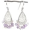Meadows Crystalcraftindia Ametista Gemma 925 Argento Sterling 5 G Argento Pendente Perline Orecchino Gioielli