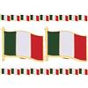 VALICLUD Spilla Bandiera Italiana in Metallo 0.91X0.75 Pollici Distintivo Patriottico Leggero Per Abbigliamento Cappelli Borse Accessorio Decorativo Multiuso Per Uomini E Donne