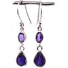 Meadows Argento Sterling Ametista Orecchini Pendenti Gioielli 1.80 G 925 Crystalcraftindia