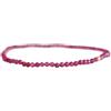LKBEADS Rubino naturale 3 mm | Pietra sfaccettata a forma di rondella | Pietra di colore rosa | Bracciale elastico energetico | Braccialetto curativo | Gioielli fatti a mano | LK_WOSB_00838_6.5