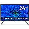 MEDION TV 24 pollici (59,9 cm) Full HD TV (perfetto per campeggio,