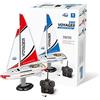 PLAY STEAM Voyager 280 RC Controlled Wind Powered Sailboat in Red - 17.5 Tall