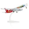 QIYUMOKE 1/300 Sichuan Airlines A350 Panda Livery Modello di Aeroplano in Metallo Pressofuso con Supporto, Modello di Aeroplano per Adulti (19 cm), Regalo per gli Appassionati di Aviazione