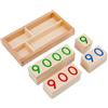 Generic Carte Figure in Legno,Apprendimento dei numeri 1-9000,Gioco educativo matematico - Per asilo scoperta viaggio in auto campo estivo scuola casa istruzione