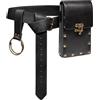 DIELIANHUA Set di Borsa da Cintura Medievale, Cintura Medievale con Retrò Marsupio, Marsupio Steampunk, Accessori Rinascimentale per Cosplay Mascherato Halloween