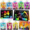 ZMLM Libri Scratch Art Bambini Regalini Kit Disegno, Fogli Arcobaleno da Grattare Craft Notebook con Stilo Stencil Scratch Libri Painting Paper per regalini fine Festa Compleanno Bambini (Halloween)