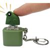 Qukoielly Clicker Fidget Suono Luce, Design Rana, Portachiavi, Sensoriale, Ornamento