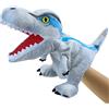 JUSTQUNSEEN Burattin a Mano Marionette da Mano Dinosauro, Bambole di Dinosauro per Bambini, Animali di Peluche di Dinosauro, Regali di Burattini a Dito, Jurassic World Dinosauri Giocattoli