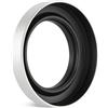 Haoge Paraluce rotondo in metallo per obiettivo Fujifilm XF 23 mm f2.8 Fujinon XF 27 mm f2.8 R WR su corpo della fotocamera XE5, 39 mm a vite, ultra sottile, LH-XE539-S argento