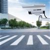 Xiuganpo Telecamera Fittizia Realistica Ad Energia Solare con Luce LED Rossa per Sorveglianza CCTV di Sicurezza Esterna per Cortile Domestico Argento (SILVER)
