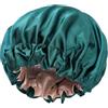 Generic Cuffia da doccia da donna, a 2 strati, impermeabile, elastica, cuffia da doccia, grande, per donne, amici, colleghi, spa, casa, salone,