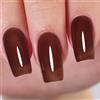 Imtiti Smalto Semipermanente Unghie Trasparente, Marrone Scuro Trasparente Smalti Semipermanenti Per Unghie UV Led Soak Off Autunno Inverno Smalto Gel Unghie UV Gel Nail Polish 10ml