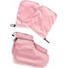 Mobestech 2 paia Guanti e Copriscarpe in Cotone Termico per Terapia Paraffina Protezione Calda per Mani e Piedi per Spa e Uso Professionale Colore Rosa