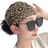 Goowafur Fascia per capelli in pizzo, fasce per capelli in pizzo,Fascia elastica per ragazze | Fasce larghe Boho Bandana Fascia bohémien per capelli floreali per donne e ragazze