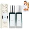 Junjie Profumo di feromone da uomo, profumo di feromoni da uomo, applicazione discreta roll-on - per un profumo naturale di feromone Roll-on feromone da uomo (2 pezzi)