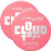 Maybelline New York Cloud Topia Blush in Mousse Colorato per Guance e Labbra Ultra Pigmentato Colore 07 Moonlight Rose Resistente al Sudore No Transfer Finitura Opaca Lunga Tenuta - 2 Barattoli da 5g