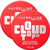 Maybelline New York Cloud Topia Blush in Mousse Colorato per Guance e Labbra Ultra Pigmentato Colore 03 Divine Crimson Resistente al Sudore No Transfer Finitura Opaca Lunga Tenuta - 2 Barattoli da 5g