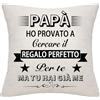 Bommex Divertente Cuscino Copertura per Papà da Figlia e Figlio - Regalo di Compleanno, Festa del Papà e Natale